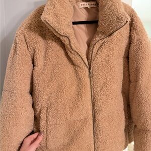 Free People Camel Teddy Jacket